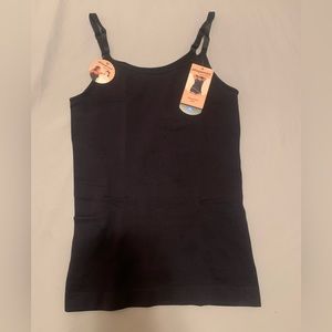 Shapermint, Scoop Neck Cami, Black, XL